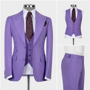 Abito da uomo rosso su misura e su misura 3 pezzi classico Color tinta unita <span class=keywords><strong>Blazer</strong></span> <span class=keywords><strong>con</strong></span> <span class=keywords><strong>bottoni</strong></span> dorati per matrimonio sposo set di vestiti - Product Image 4