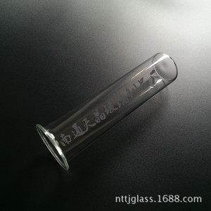 Tubo de ensayo de vidrio Tianjing 37 50 x 1.6 x 150 mm con borde abocardado y base plana para arreglos florales hidropónicos - Product Image 2