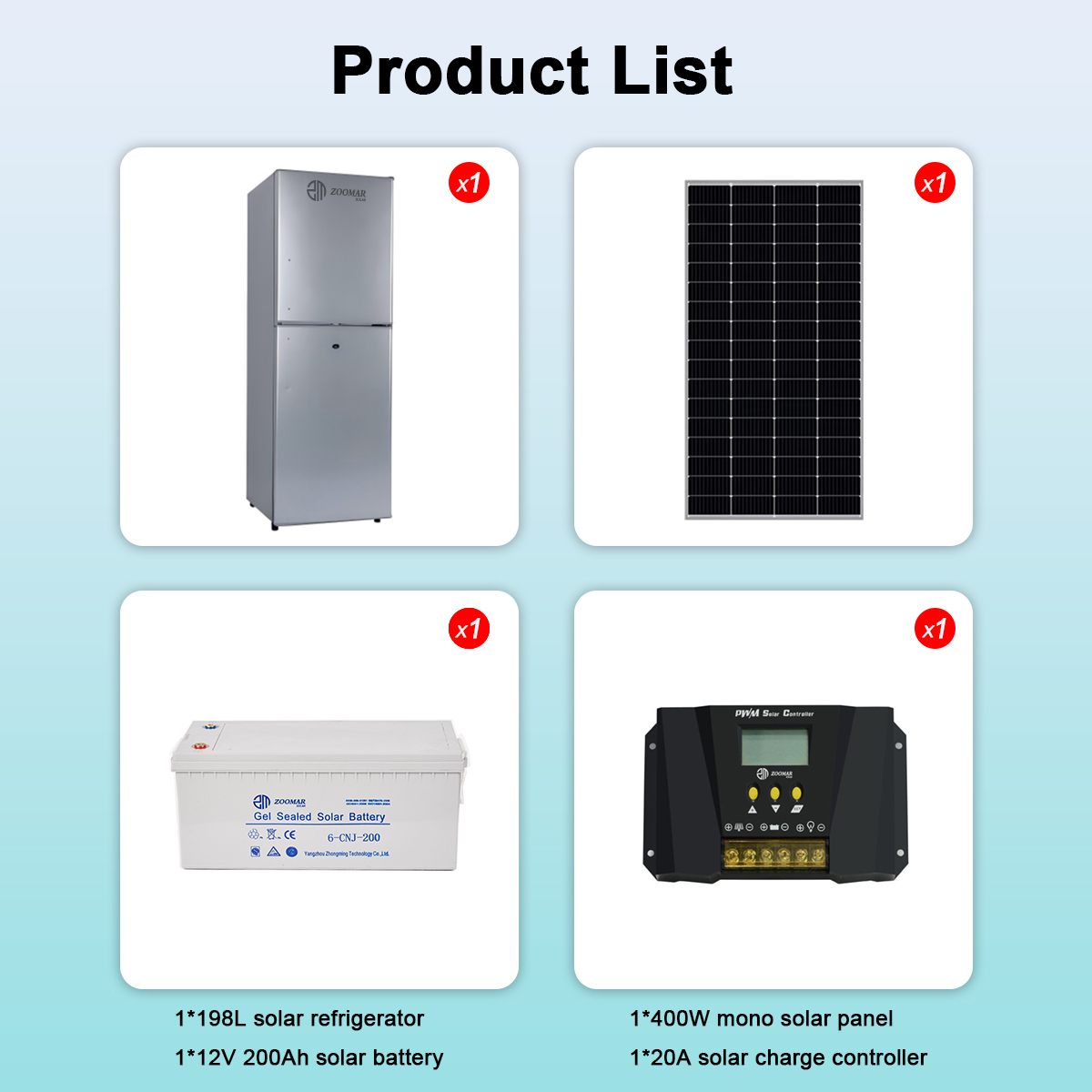 complete set solar Refrigerator