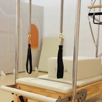Reformer Pilates en Caoutchouc Naturel à Jambes Basses, Réglable, Durable, Écologique, Accessoires de Studio Pilates, Gym, OEM