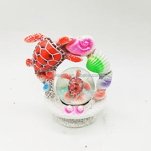 Bán Buôn Điêu Khắc Polyresin Bãi Biển Quà Tặng Lưu Niệm Thiết Kế Độc Đáo Tượng Rùa Thủ Công Bằng Nhựa Resin Hình Cá Heo Đại Dương Nhiệt Đới - Product Image 4