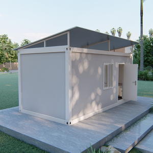 20フィート 40フィート ソーラー発電 モジュラースチール プレハブコンテナハウス オフィス ヴィラ ホテル 店舗向け 高耐久サンドイッチパネル建築 - Product Image 2