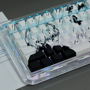 คีย์แคป Ka-<span class=keywords><strong>neki</strong></span> Ken แบบโปร่งแสง Cherry Profile PBT Dye Sub 137 ปุ่ม สำหรับสวิตช์ Mx 61/64/104/108 คีย์บอร์ดแบบกลไก - Product Image 1