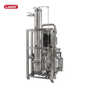100L to 2500L/hr Falling Film Evaporators with Automatic Vacuum Control for Solvent Recovery with ATEX Standard and 99%+ One-tim