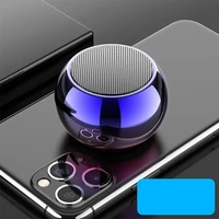 Enceinte Bluetooth portable 9D de qualité supérieure, mini, extérieure, dégradée et colorée, vente en gros, 3W, M3, forme ronde, en métal