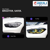 Faros Delanteros LED para BMW Serie 1 F20, Actualización 2015-2018, Estilo LCI M2, Par de Faros de Xenón de Repuesto