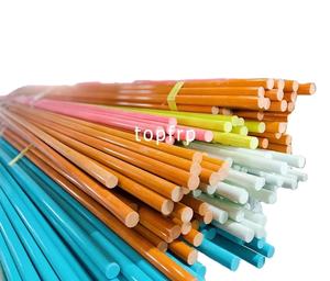 Enjeux d'usine en fibre de verre solide FRP 6mm Tige conique en fibre de verre creuse - Product Image 6