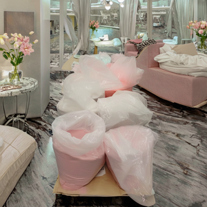 ผงกระจกอะคริลิคแบบแห้งเร็ว1กก. สีไม่ไหลผงกระจกครีมในสีนีออนสีชมพูนู้ดฝรั่งเศส - Product Image 1