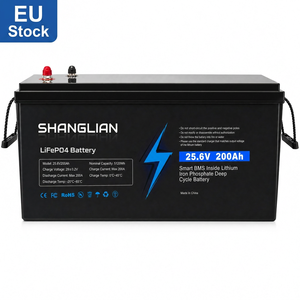 แบตเตอรี่ลิเธียมไอรอนฟอสเฟต (LiFePO4) ของโปแลนด์ สหภาพยุโรป 25.6V 200Ah ชุดแบตเตอรี่สำรองพลังงานแสงอาทิตย์ 4000+ รอบการใช้งาน ได้รับการรับรองมาตรฐาน CE UN38.3 - Product Image 1
