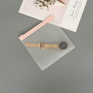 Custom Logo Clear Plastic Jewelry Bag Zipper Top Custom Logo Screen Printed for Ring Earring Packaging Glasses Made EVA Material - Product Image 6