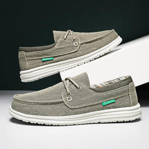 Zapatos Casuales Personalizados a Precio de Fábrica, Zapatos Náuticos de Lona de Corte Bajo Antideslizantes para Hombre, con Suela de Goma para Caminar - Product Image 3