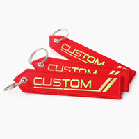 Sleutelhanger Groothandel Geen Minimum Maat Stof Geborduurde Sleutelhanger
