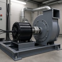 RT10040-60A 100mm Outrunner BLDC מנוע 48V 60V 60KV 80KV 2800W 3800W 2880RPM 3660RPM 28Nm הנעת מסוע תעשייתי OEM