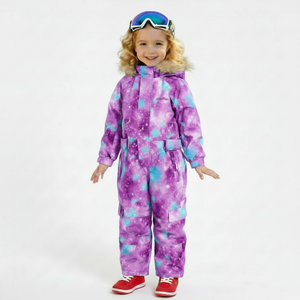 AQTQ Kids One Piece Ski Suit Waterproof Windproof Galaxy Print <strong>Snowsuit</strong> <strong>for</strong> <strong>Toddler</strong> Girls Boys Winter Warm Snowboarding Jumpsuit - Product Image 1