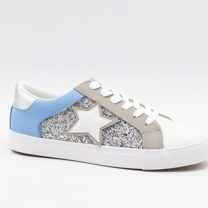 Mesdames Baskets décontractées Nouvelle mode PU Chaussures blanches vente en gros 2024 Chaussures de marche respirantes à lacets pour le sport - Product Image 6