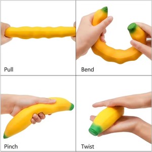 Stretchy Banana Fidget Toys Jumbo 17.72 Inch Banana Stress Toys Lightweight Realistic for <b>Children</b> Kids Stress Squeeze Toy - Product Image 3