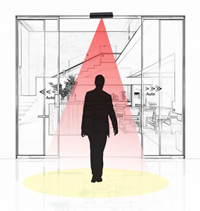 Turtech MI04 Automatic Door <strong>Sensor</strong> Self -monitoring Motion <strong>Sensor</strong> for Glass Sliding Door <strong>Combo</strong> <strong>Sensor</strong> - Product Image 1