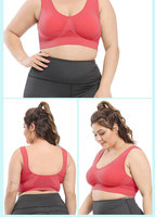 Soutien-gorge de sport pour femmes grandes tailles S-6XL, vêtements de sport, Perfect Aire Coog, maille respirante, sans couture, motif uni, imprimé par transfert thermique, sexy