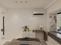 Ensemble de chambre à coucher inclinable en bois écologique au design moderne avec un grand espace de rangement, taille personnalisable pour différentes pièces