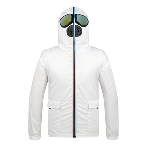 OEM ODM <span class=keywords><strong>veste</strong></span> à capuche unisexe respirante à fermeture éclair avec lunettes <span class=keywords><strong>veste</strong></span> coupe-vent <span class=keywords><strong>veste</strong></span> de <span class=keywords><strong>moto</strong></span> - Product Image 4