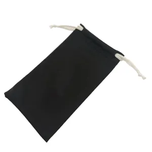 उच्च गुणवत्ता वाले कस्टम लोगो मुद्रण Drawstring सफेद काले पोर्टेबल गहने धूप का चश्मा बैग Microfiber थैली