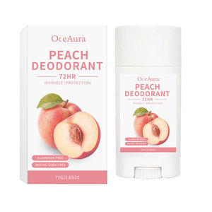 Peach Unisex <b>Deodorant</b> <b>Stick</b> 75G 72Hr Protection Aluminum Free - Product Image 1