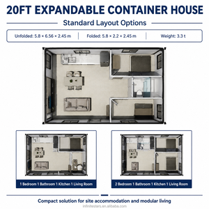 Casa Contenedor Expandible de Madera Premium de 20 pies Infinite <span class=keywords><strong>Star</strong></span>, Casa Modular de Lujo, Sala de Estar, Dormitorio, Oficina en Casa - Product Image 3