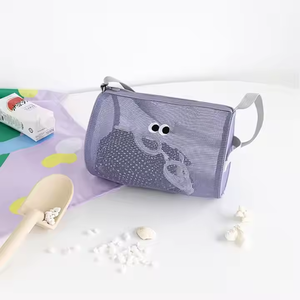 I-0774 Wholesale <b>Large</b> Capacity One Shoulder Portable Travel <b>Makeup</b> <b>Bag</b> Fashion Mesh Diagonal Swimming Toiletries Storage Zipper - Product Image 6