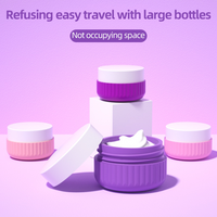 Bouteille de voyage en silicone portable en gros mignon et étanche 30ml/50ml mini conteneur de stockage pour cosmétiques shampooing réutilisable