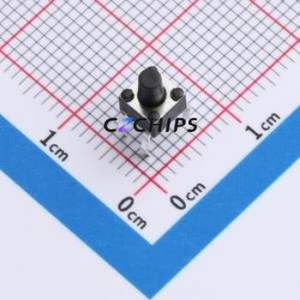 TS09-CBW1FH6.0 Tactile Switch Through hole-4P,4.5x4.5mm Switch Single Pole Single Throw Round Button 2.5N Through Hole - Product Image 1