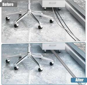 Gaine de câble de sol en PVC flexible autocollante 1m pour bureau et concert, empêche les risques de piégeage, fabriqué en Chine - Product Image 4