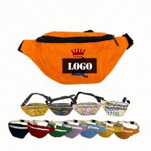 Cadeaux d'affaires personnalisables : Sac banane bandoulière réglable avec fermeture éclair - Product Image 1