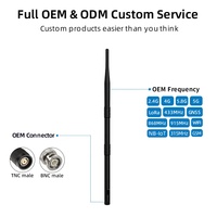 Antenne LoRa longue portée 433 MHz 868 MHz 915 MHz en caoutchouc 9 dBi omnidirectionnelle SMA mâle pour passerelle IoT