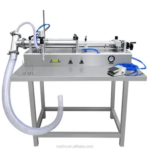 Semi-automatic horizontal type honey liquid filling machine