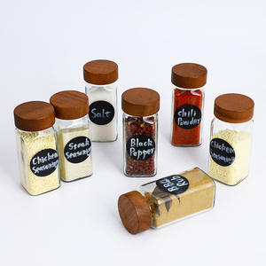 Vente en gros de bocal d'assaisonnement alimentaire en bois de bambou bocal à épices pour cuisines domestiques - Product Image 2