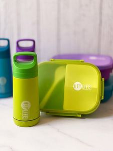 <b>Lunch</b> Box Leak Proof 3 Compartment <b>Lunch</b> Box 350 ML With Bottle 500 ML Reusable Microwave Freezer Safe Food Containers With Spoo - Product Image 2