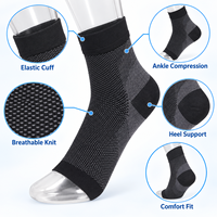 Haute élasticité Compression soutien de la cheville récupération des blessures Promotion de la circulation sanguine soulagement de l'œdème et amélioration du gonflement