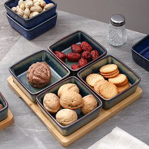 Plato de Aperitivos Dividido con Bandeja de Almacenamiento, Tazón para Frutas Secas, Platos para Patatas Fritas y Salsas, Especias Secas, Dulces y Frutas Deshidratadas - Product Image 2