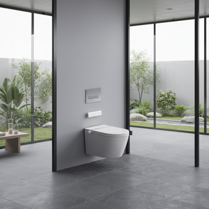 Bac à litière automatique pour <span class=keywords><strong>chat</strong></span> autonettoyant extra large toilette en céramique standard d'une seule pièce bidet électrique commode murale toilette intelligente - Product Image 1