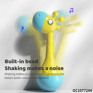 Phim Hoạt Hình Con Hươu Cao Cổ Roly Poly Đồ Chơi Tùy Chỉnh Shaker Búa Cát Bé Tiếng Ồn Nhà Sản Xuất Rattle Đồ Chơi Giá Rẻ Mặt Hàng Làm Chuông Âm Thanh - Product Image 4