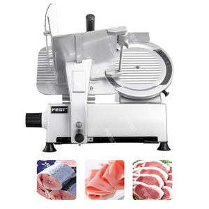 Trancheuse à viande électrique commerciale semi-automatique de 10 pouces pour viande congelée, lame en acier inoxydable, 220V/110V/380V - Product Image 3