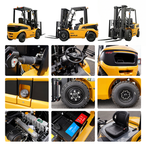 LUYU Pengiriman Gratis Forklift Diesel Truk Pengangkat 3 Ton 5 Ton Forklift Diesel Ce Epa Fork Positioner dan Side Shifter Gudang - Product Image 4