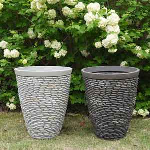 Macetas Modernas Circulares, Cónicas y Rectangulares Grandes para Plantas y Flores, para Jardines Residenciales y Decoración Exterior - Product Image 6