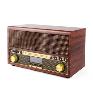 Оптовая продажа, домашний DAB Fm-радио, деревянный аудио, Bluetooth-плеер, радио со встроенными динамиками по индивидуальному заказу