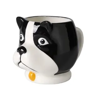 chian suppliers special design children cute animal dog 3d home goods tazas water coffee mug for gift