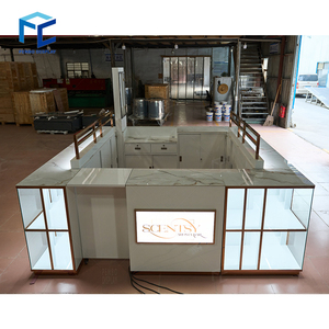 Luxus Parfüm-Display-<span class=keywords><strong>Kiosk</strong></span>-Stand Parfüm Bar <span class=keywords><strong>Kiosk</strong></span> Einkaufs zentrum Geschäfte Möbel Runde Kosmetik Display <span class=keywords><strong>Kiosk</strong></span> - Product Image 3