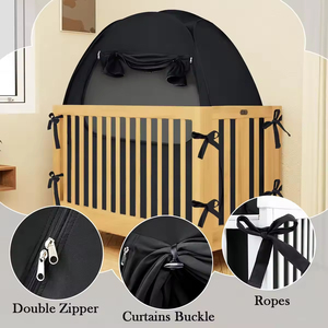 Blocks 95% + Light Baby Blackout Tent Sleep <span class=keywords><strong>Pod</strong></span> Kids la tienda original Blackout Sleep Tent Travel Essential para bebés y niños pequeños - Product Image 5