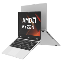 Laptop Notebook Super Tipis 15.6 Inci Berkualitas Tinggi Tahun 2025, Prosesor AMD Ryzen 5 Pro 3500U 2.1Ghz, Layar 180 Derajat, Keyboard Inggris, Sistem Operasi Win11