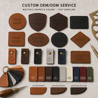 Patch en cuir gaufré personnalisé, patch en cuir PU personnalisé, étiquettes débossées pour sacs, bagages, vente en gros de sacs à main et sacs à dos