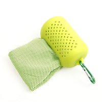 Serviette de bain en microfibre pour l'extérieur avec logo personnalisé Serviette de sport légère pour le yoga et la gymnastique Ice Chilly Froid